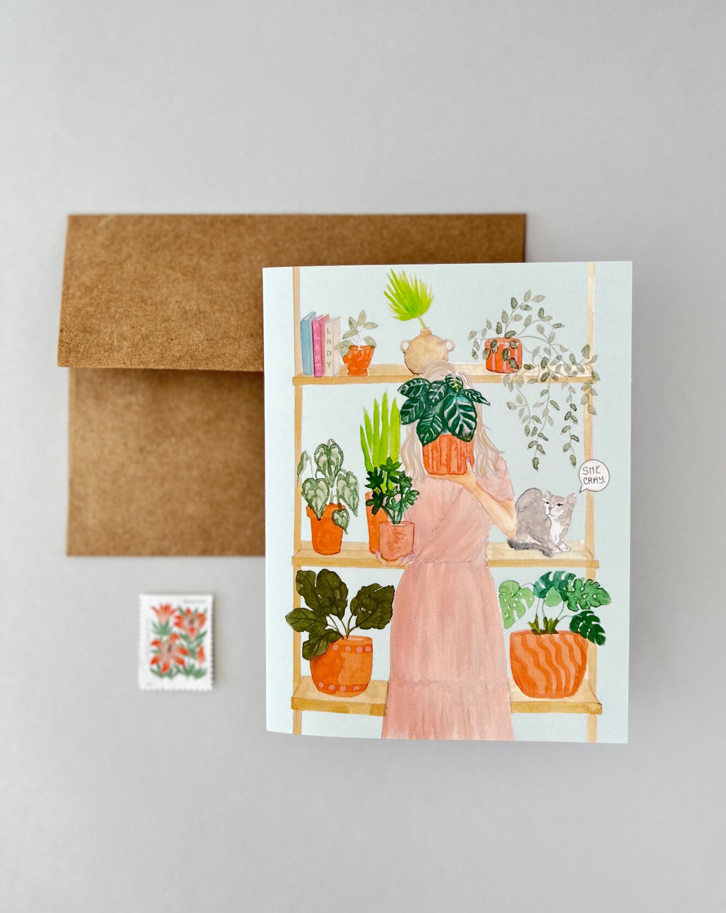 Plant lady card